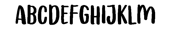 PG Meadow Font UPPERCASE