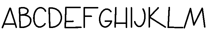 PG Meliosa Regular Font UPPERCASE