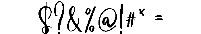 PG Mellona Script Regular Font OTHER CHARS