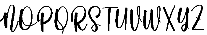 PG Mellona Script Regular Font UPPERCASE