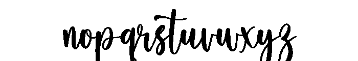 PG Mellona Script Regular Font LOWERCASE