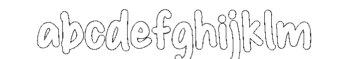 PG Mellowink Bold Outline FONT