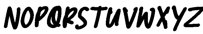 PG Mellowink Bold Slanted Font UPPERCASE