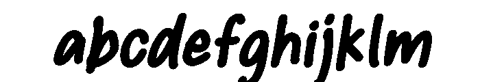 PG Mellowink Bold Slanted FONT