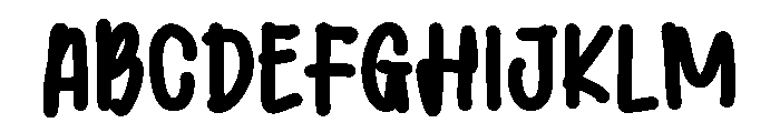 PG Mellowink Bold Font UPPERCASE