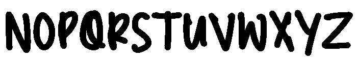 PG Mellowink Bold Font UPPERCASE