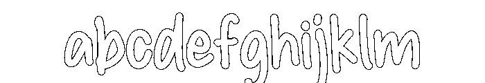 PG Mellowink Outline FONT