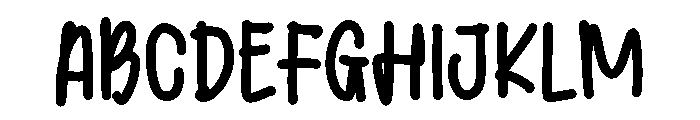 PG Mellowink Regular Font UPPERCASE
