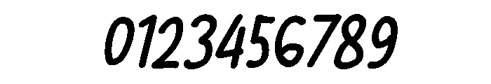 PG Mellowink Slanted Font OTHER CHARS
