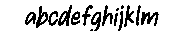 PG Mellowink Slanted FONT