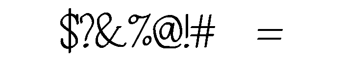 PG Melvaira Regular Font OTHER CHARS