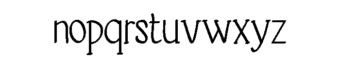 PG Melvaira Regular Font LOWERCASE