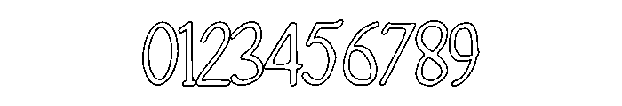 PG Melvaira Smooth Outline Font OTHER CHARS