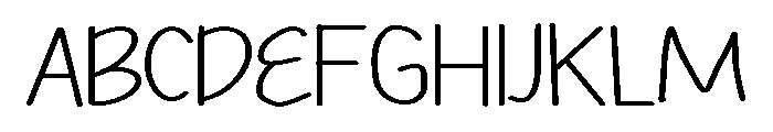PG Midnight Bestie Font UPPERCASE