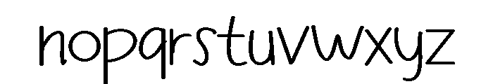 PG Midnight Bestie Font LOWERCASE
