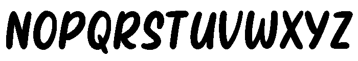 PG Mileya Regular Font UPPERCASE