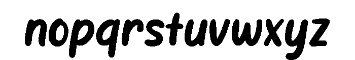 PG Mileya Regular Font LOWERCASE