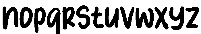 PG Milky Honey Regular Font LOWERCASE