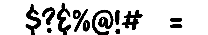 PG Milky Shadow Regular Font OTHER CHARS