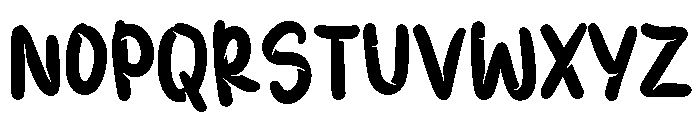 PG Milky Shadow Regular Font UPPERCASE