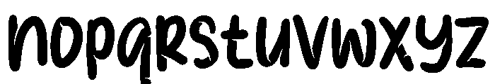 PG Milky Shadow Regular Font LOWERCASE