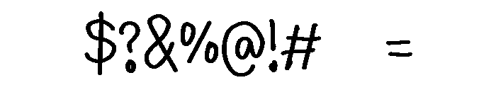PG Minimal Notes Font OTHER CHARS