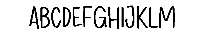 PG Minimal Notes Font UPPERCASE
