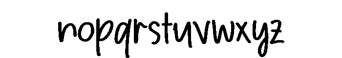 PG Minimal Notes Font LOWERCASE