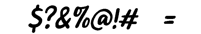 PG Minimalis Signature Regular Font OTHER CHARS