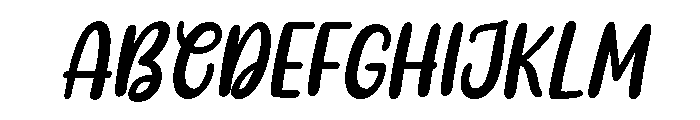 PG Minimalis Signature Regular Font UPPERCASE
