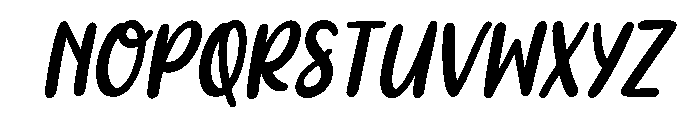 PG Minimalis Signature Regular Font UPPERCASE