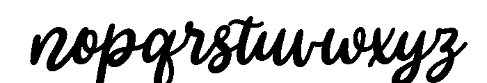 PG Minimalis Signature Regular Font LOWERCASE