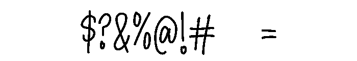 PG Minimalistic Font OTHER CHARS