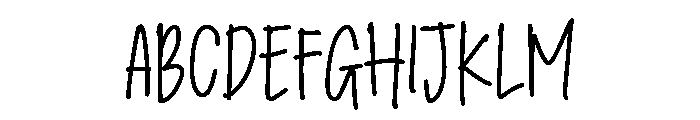 PG Minimalistic Font UPPERCASE