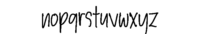 PG Minimalistic Font LOWERCASE