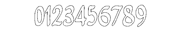 PG Minimals Outline Font OTHER CHARS
