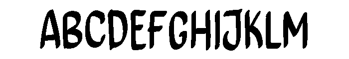PG Minimals Regular Font UPPERCASE