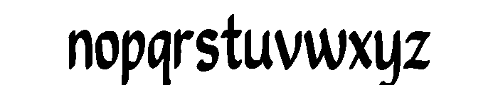 PG Minimals Regular Font LOWERCASE