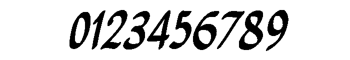 PG Minimals Slanted Font OTHER CHARS
