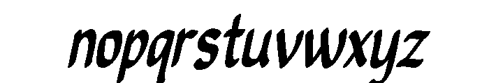 PG Minimals Slanted Font LOWERCASE