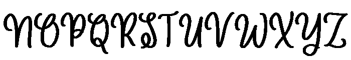 PG Minnie Nellie Font UPPERCASE