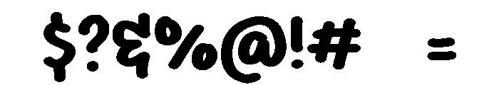 PG Minnie Wiggle Font OTHER CHARS