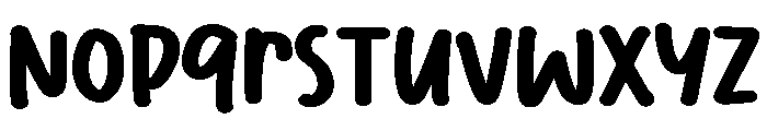 PG Minnie Wiggle Font UPPERCASE