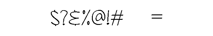 PG Monotype Regular Font OTHER CHARS