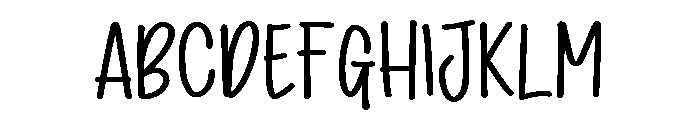 PG Moonlight Notes Font UPPERCASE