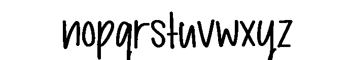 PG Moonlight Notes Font LOWERCASE