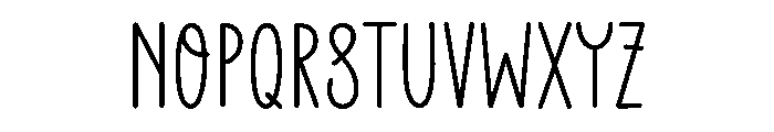 PG Moonlight Queen Font UPPERCASE