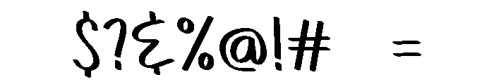 PG Morning Notes Font OTHER CHARS
