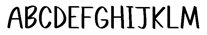 PG Morning Notes Font UPPERCASE