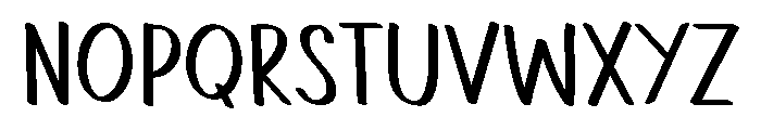 PG Morning Notes Font UPPERCASE